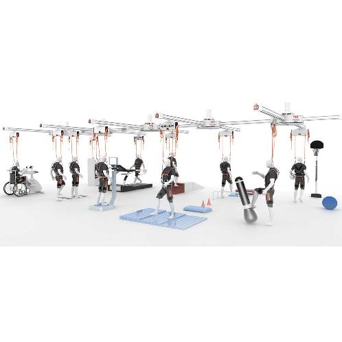 GTS-Circuit Gait Training System Walking Rail Equipment Suit Rehabilitation Group Therapy Exercise